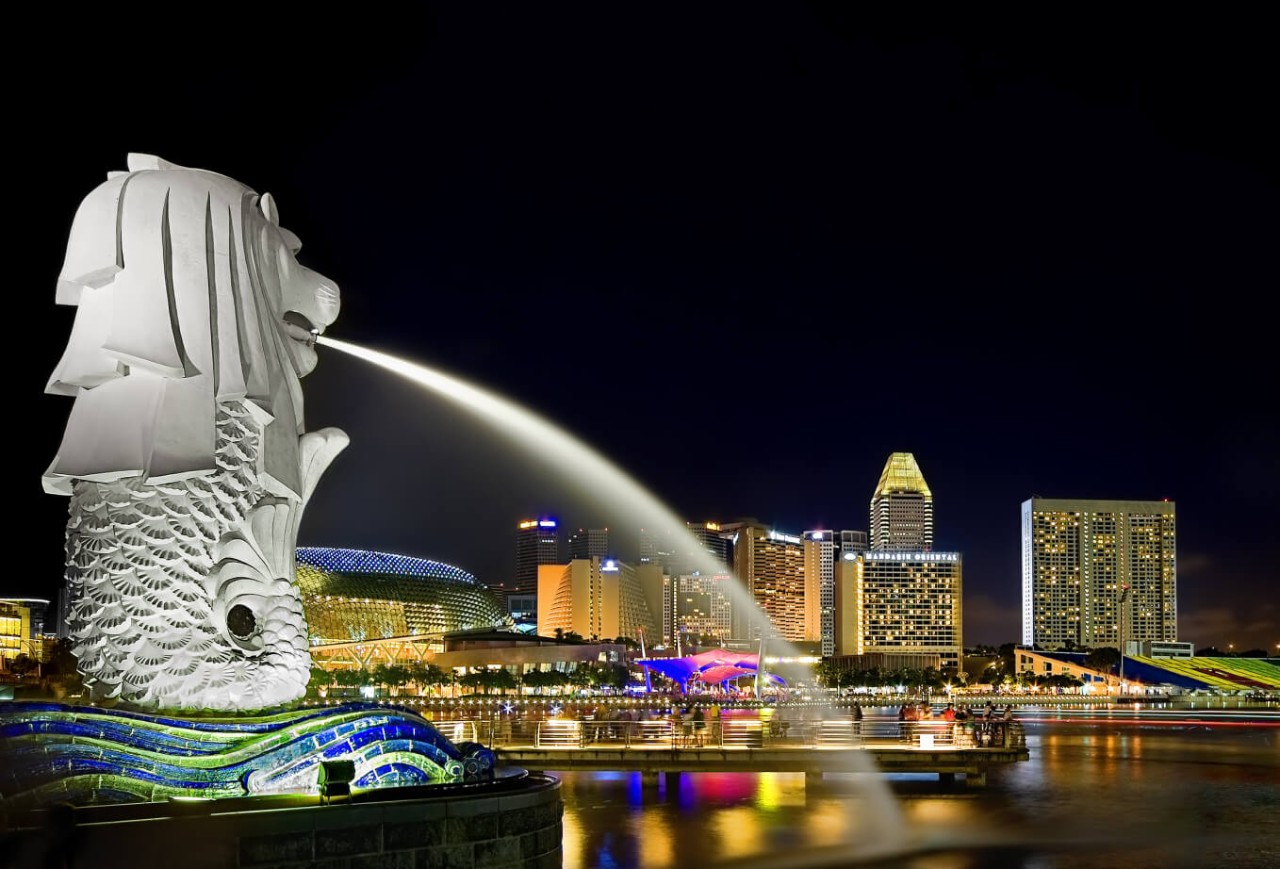 Merlion Park — Night